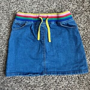 Boden Girls Denim Jean Mini Skirt Size 8-9